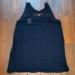 NWT Dotti Black swimsuit cover up size Medium